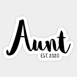 Aunt est. 2020 Sticker